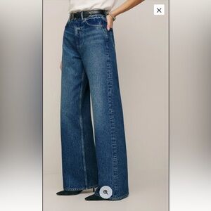 REFORMATION CARY HIGH RISE SLOUCHY WIDE LEG JEAN